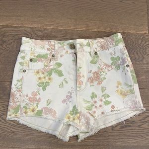 Flower print shorts